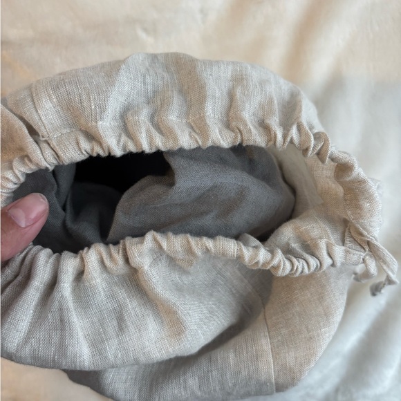 Bed Threads French Flax Linen Full Size Fitted sheet in Mineral NWOT - Picture 2 of 5